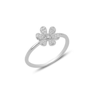OLIVIE Stříbrný květinový prsten 3183 Velikost prstenů: 7 (EU: 54-56) Ag 925; ≤1,6 g.