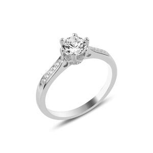 OLIVIE Stříbrný zásnubní prsten 3355 Velikost prstenů: 7 (EU: 54-56) Ag 925; ≤2,4 g.