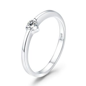 OLIVIE Stříbrný prsten SRDÍČKO 3394 Velikost prstenů: 9 (EU: 59-61) Ag 925; ≤1,1 g.