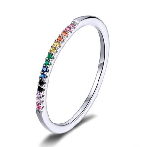 OLIVIE Stříbrný prsten COLORS 3787 Velikost prstenů: 8 (EU: 57-58) Ag 925; ≤1 g
