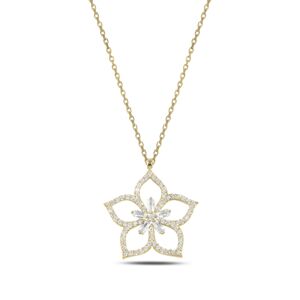 OLIVIE Stříbrný náhrdelník LOTOS GOLD 3897 Ag 925; ≤2,5 g.