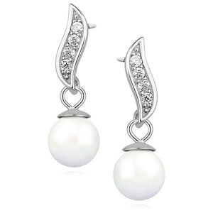 OLIVIE Stříbrné perlové náušnice 3957 Ag 925; ≤1,9 g.