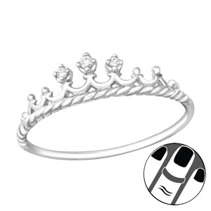 OLIVIE Stříbrný midi prsten KORUNKA 4013 Ag 925; ≤0,80 g.