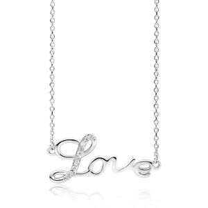 OLIVIE Stříbrný náhrdelník LOVE 4080 Ag 925; ≤2,2 g.
