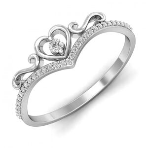 OLIVIE Srdíčkový stříbrný prstýnek 4111 Velikost prstenů: 8 (EU: 57-58) Ag 925; ≤1,3 g.