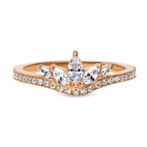 OLIVIE Stříbrný prsten ROSE 4118 Velikost prstenů: 7 (EU: 54-56) Ag 925; ≤1,7 g.