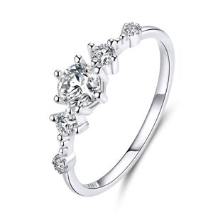 OLIVIE Stříbrný zásnubní prsten 4122 Velikost prstenů: 7 (EU: 54-56) Ag 925; ≤1,2 g.