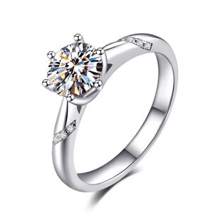 OLIVIE Stříbrný zásnubní prsten AMBER 4131 Velikost prstenů: 10 (EU: 62-64) Ag 925; ≤2,5 g.