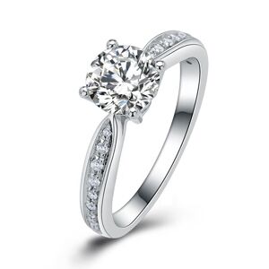 OLIVIE Stříbrný zásnubní prsten COURTNEY 4133 Velikost prstenů: 9 (EU: 59-61) Ag 925; ≤2,8 g.