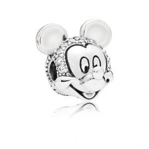 PANDORA Disney korálek Třpytivý portrét Mickeyho 797495CZ