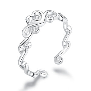 OLIVIE Stříbrný prsten LÁSKA 4245 Ag 925; ≤1,3 g.