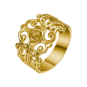 OLIVIE  FILIGRÁN stříbrný prsten 4300 Velikost prstenů: 9 (EU: 59-61), Barva: Zlatá Ag 925; ≤3,4 g.