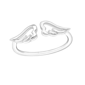 OLIVIE Stříbrný midi prsten ANDĚLSKÁ KŘÍDLA 4436 Ag 925; ≤0,6 g.