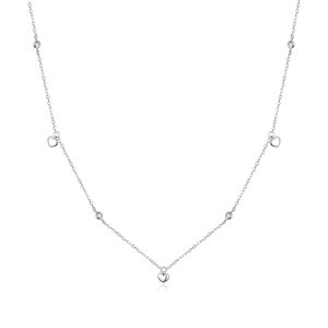 OLIVIE Stříbrný srdíčkový náhrdelník 4453 Ag 925; ≤1,5 g.