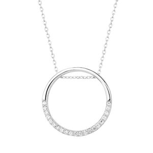 OLIVIE Stříbrný náhrdelník KRUH 4536 Ag 925; ≤2,8 g.