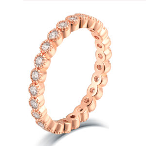 OLIVIE Stříbrný prstýnek ROSE 4708 Velikost prstenů: 8 (EU: 57-58) Ag 925; ≤1,8 g.
