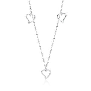 OLIVIE Stříbrný srdíčkový náhrdelník 4832 Ag 925; ≤2 g.