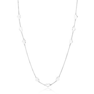 OLIVIE Dlouhý stříbrný srdíčkový náhrdelník 4833 Ag 925; ≤3,4 g.