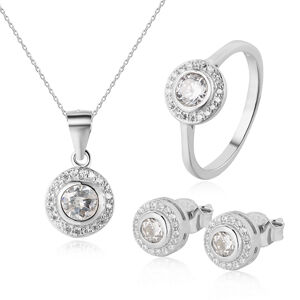 OLIVIE Stříbrná sada šperků 4859 Velikost prstenů: 8 (EU: 57-58) Ag 925; ≤5,2 g.