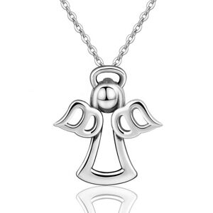 OLIVIE Stříbrný náhrdelník ANDĚL 4893 Ag 925; ≤2,1 g.