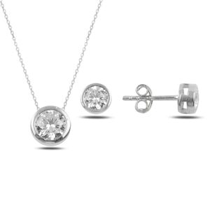 OLIVIE Sada stříbrných šperků ZIRKON 5006 Ag 925; ≤3,2 g.