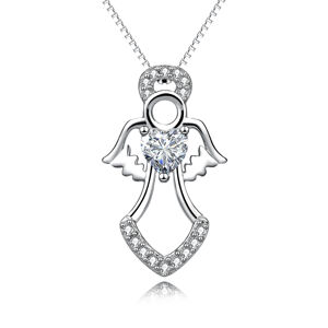 OLIVIE Stříbrný náhrdelník ANDĚL 5067 Ag 925; ≤3,7 g.