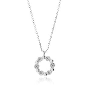 OLIVIE Stříbrný náhrdelník KRUH 5202 Ag 925; ≤2,3 g.