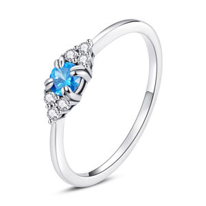 OLIVIE Stříbrný prstýnek BLUE 5369 Velikost prstenů: 7 (EU: 54-56) Ag 925; ≤1,1 g.