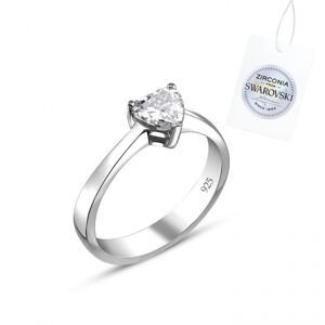OLIVIE Stříbrný zásnubní prsten MY HEART 5811 Velikost prstenů: 7 (EU: 54-56) Ag 925; ≤2,5 g.