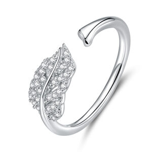 OLIVIE Stříbrný prsten PEŘÍČKO 5837 Ag 925; ≤1,4 g.