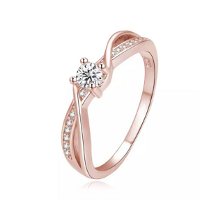 OLIVIE Stříbrný prsten STORY ROSE 7173 Velikost prstenů: 10 (EU: 62-64) Ag 925; ≤1,6 g.
