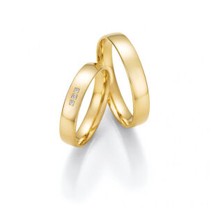 HONEYMOON zlaté snubní prsteny 66/61030-040YG+66/61040-040YG