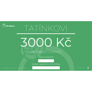 OLIVIE Elektronický dárkový poukaz TATÍNKOVI hodnota: 3000 Kč