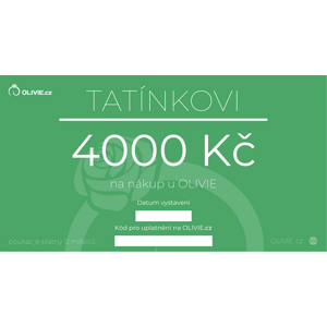 OLIVIE Elektronický dárkový poukaz TATÍNKOVI hodnota: 4000 Kč