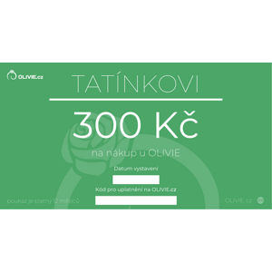 OLIVIE Elektronický dárkový poukaz TATÍNKOVI hodnota: 300 Kč