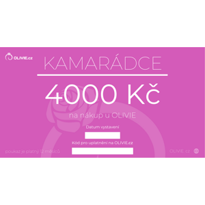 OLIVIE Elektronický dárkový poukaz KAMARÁDCE hodnota: 4000 Kč
