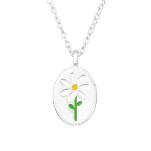 OLIVIE Stříbrný květinový náhrdelník 7397 Ag 925; ≤1,5 g.