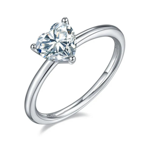 OLIVIE Stříbrný prsten SRDÍČKO 7402 Velikost prstenů: 5 (EU: 49-50) Ag 925; ≤0,8 g.