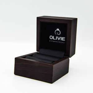 OLIVIE Prémiová dřevěná krabička na prsten 7442