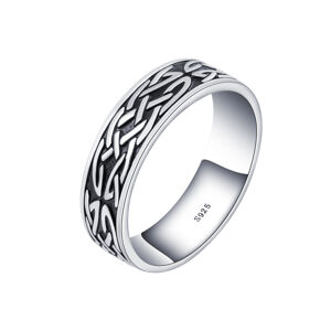 OLIVIE Pánský stříbrný prsten KELTSKÝ UZEL 7453 Velikost prstenů: 9 (EU: 59-61) Ag 925; ≤4,2 g.