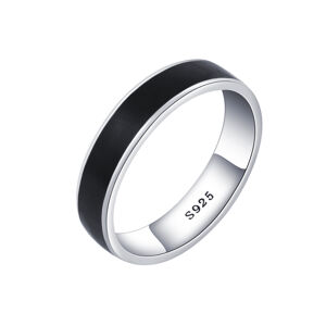 OLIVIE Pánský stříbrný prsten ENAMEL 7454 Velikost prstenů: 12 (EU: 68-70) Ag 925; ≤2,3 g.