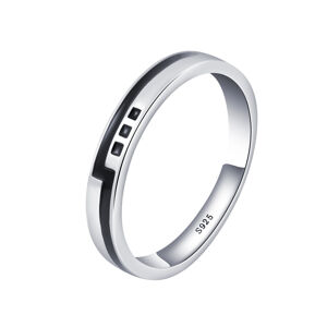 OLIVIE Pánský stříbrný prsten ENAMEL 7454 Velikost prstenů: 10 (EU: 62-64) Ag 925; ≤2,5 g.