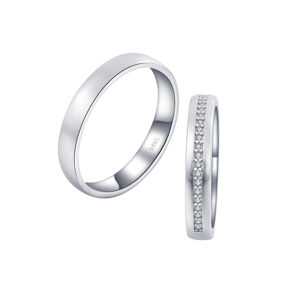 OLIVIE Snubní stříbrný prsten MATE 7481 Velikost prstenů: 10 (EU: 62-64), Pohlaví: Dámské Ag 925; ≤2,5 g.