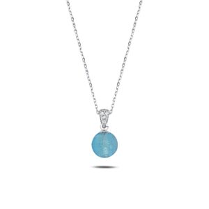 OLIVIE Stříbrný náhrdelník LEDOVÁ KULIČKA 7697 Ag 925; ≤2,5 g.