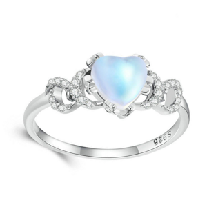 OLIVIE Stříbrný prsten MĚSÍČNÍ KÁMEN 7872 Velikost prstenů: 7 (EU: 54-56) Ag 925; ≤1,4 g.