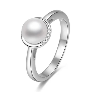 OLIVIE Stříbrný prsten PERLA 8042 Velikost prstenů: 9 (EU: 59-61) Ag 925; ≤3,4 g.