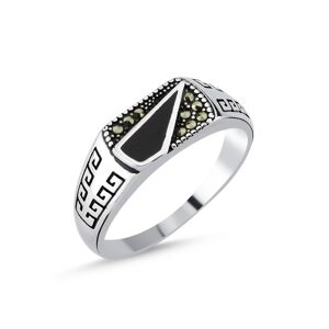 OLIVIE Pánský stříbrný prsten MARKAZIT 8205 Velikost prstenů: 9 (EU: 59-61) Ag 925; ≤4,1 g.