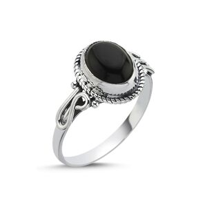OLIVIE Stříbrný prsten ONYX 8272 Velikost prstenů: 7 (EU: 54-56) Ag 925; ≤2,3 g.