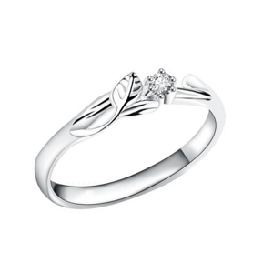OLIVIE Stříbrný prsten JARNÍ VĚTVIČKA 8544 Velikost prstenů: 6 (EU: 51-53) Ag 925; ≤1,4 g.