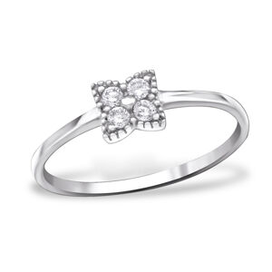 OLIVIE Stříbrný prsten s kubickými zirkony 1028 Velikost prstenů: 5 (EU: 49-50) Ag 925; ≤1,10 g.